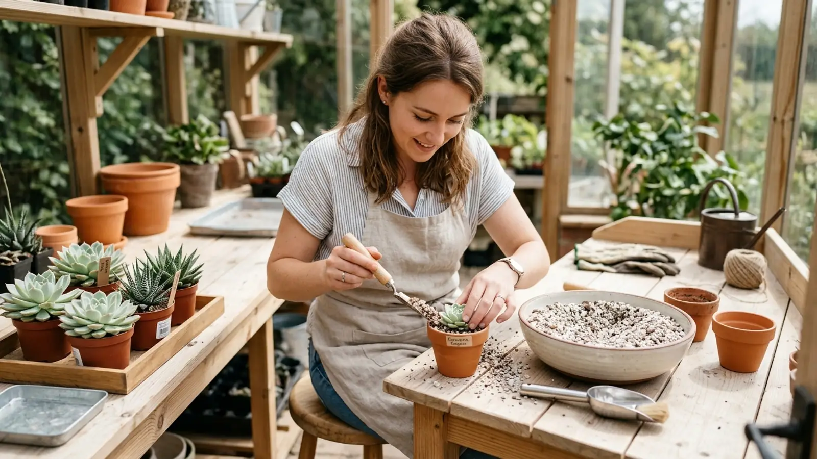 How to Plant Succulents: Soil Mix, Drainage and the First Watering